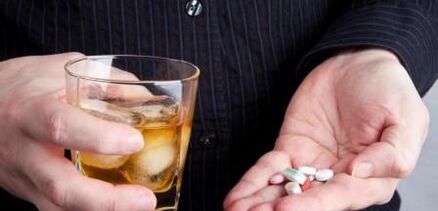 Alcohol as a reason for the wrong digestion